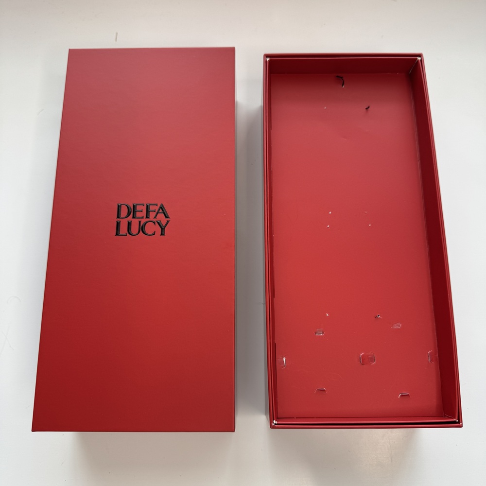 Defa Lucy Empty Lunar Fashion Doll Red Box Model 02 Storage Display Replacement